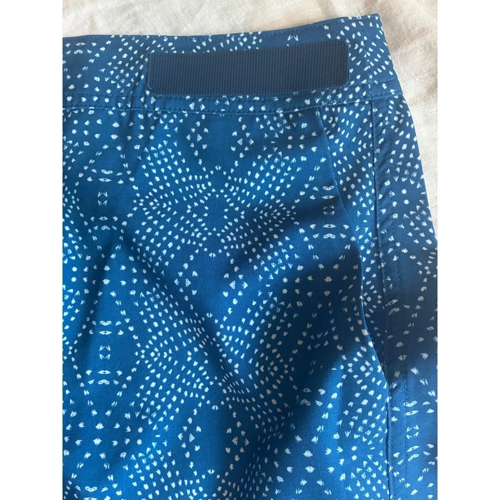 RipSkirt Hawaii Wrap Skirt Womens Large Blue‎ White Medallion Quick Dry Athletic